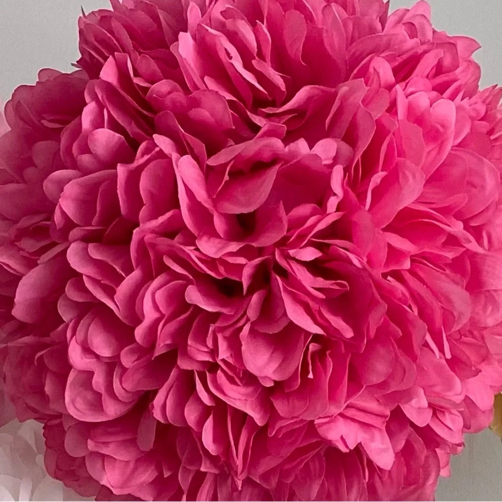 Hobby Lobby Pink Faux Flower Ball. Qty 1